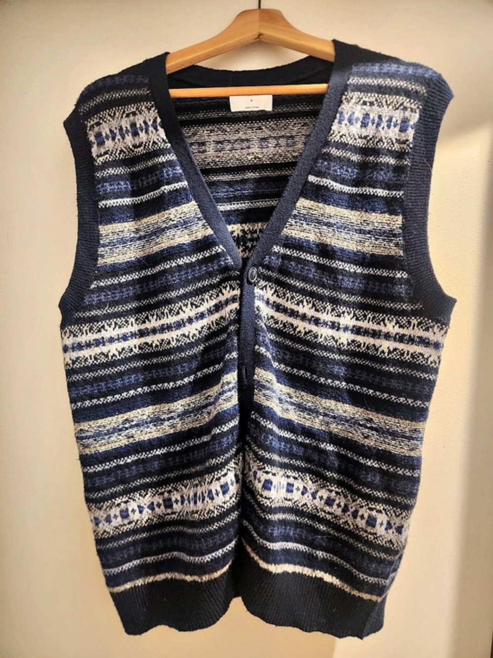 SoSoft Fair Vest V-Neck Blue & Black Medium